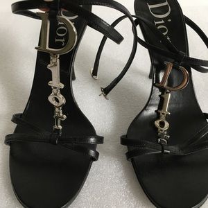 Dior strappy logo heels - authentic